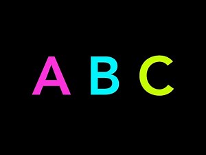 Colorful Alphabet! High Contrast ABC's CVI-friendly (no audio)