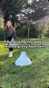 POV: your dad is obsessed with gravy so you make him a gravy fountain 😂 The new Mingle gravies have Stevo’s stamp of Approval 👏🏻👏🏻👏🏻 #gravy #gravytrain #gravyfountain #surprise #dad #birthday #shock #shocked | Mingle Seasoning