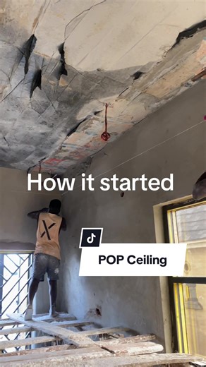 POP ceiling installation #popceiling #pop #ceiling #northernnewcreations #abuja
