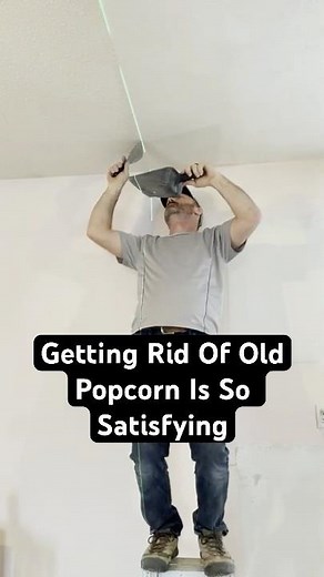 Scrape Off That Old Ceiling Texture #Shorts