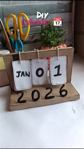 New year Diy Calendar #diy #craft #newyear #viralshorts #shorts