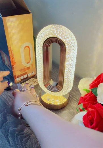 Stylish Portable Crystal Touch Control Table Lamp