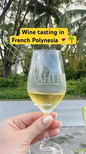Wine tasting in French Polynesia 🇵🇫
