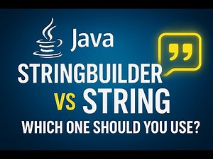 👉 StringBuilder vs String in Java 🚀 Which One Should You Use?