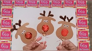 Reno Paleta #diy #tutorial #manualidades #navidad | Gio Mini Tutoriales