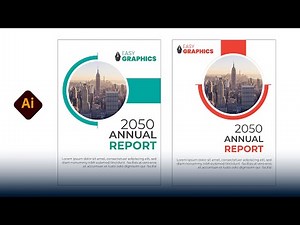 How to Design a Modern & Beautiful Annual Report in Adobe Illustrator 2025 Design Tutorial