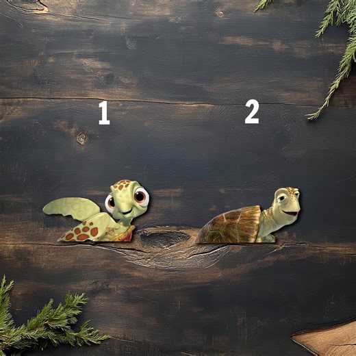 Disney Crush and Squirt Peeker Sticker, Finding Nemo Sea Turtle Car Decal, Waterproof Vinyl Window Sticker, Ocean Theme Decal JCND20 - Etsy