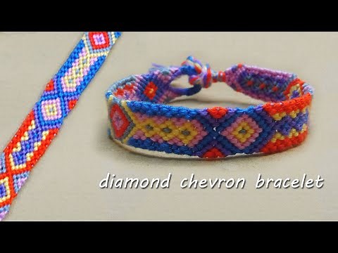 How to make diamond friendship bracelet || yarnuelle