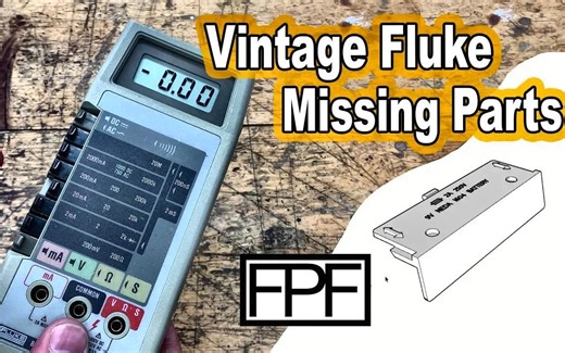 [Functional Print] 3D打印的复古氟8020b fluke Multimereter电池盖