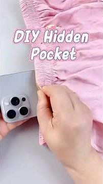 DIY Hidden Pocket from an Old Sock #tips #tricks #diy