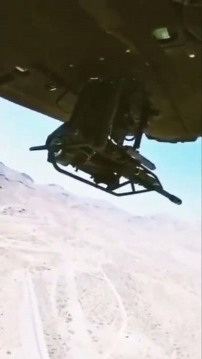 AH64 Apache M230 Chain Gun in action