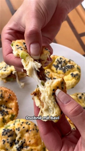 Cottage muffiny. #receptipyodzuzky #recipe #cottage #muffins #eggs