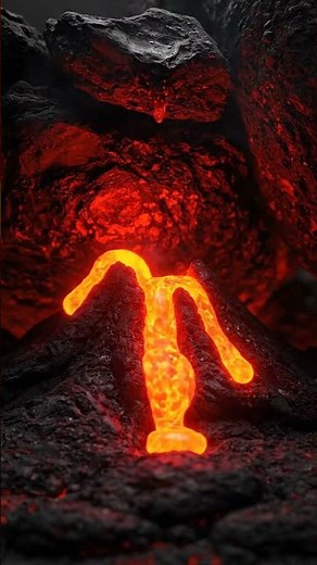 A deep red Volcano ASMR