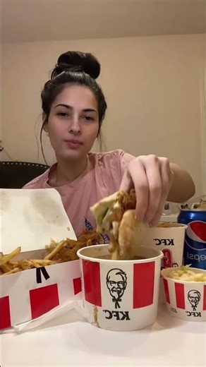 KFC Mukbang 🍗🔥 Chicken Bucket, Fries & Pepsi | Crispy Fried Chicken Eating Show