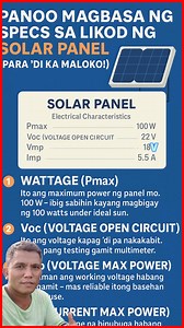 208K views · 5K reactions | “Paano Magbasa ng Solar Panel Specs (Para...