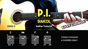 P.I. - Siakol | Guitar Chords Tutorial For Beginners #guitartutorial #chords #lyrics | dernalvamusic
