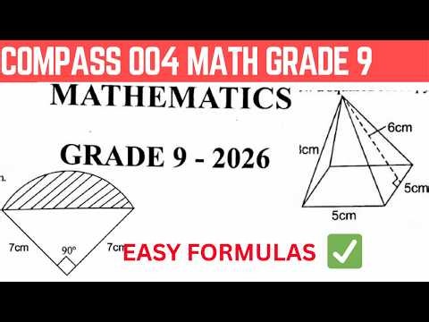 GRADE 9 MIDTERM MATHEMATICS REVISION | COMPASS SECTION B