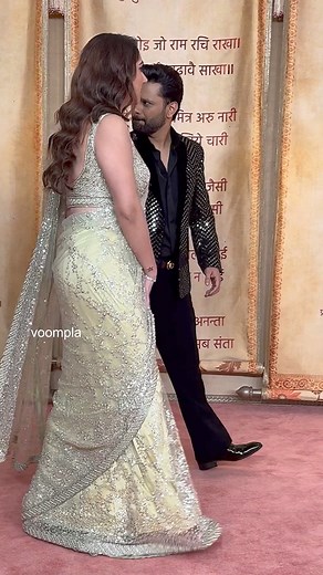Rahul Vaidya and wifey Disha Parmar at the Mangal Utsav of the Ambani wedding! | Voompla