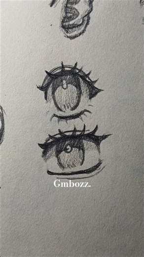 Drawing anime eyes from shapes ✨️ #drawing #art #video #tutorial #anime #eyes #shorts