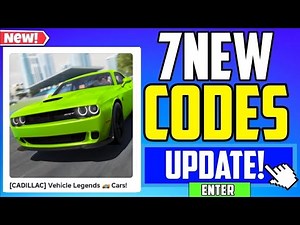 *SECRET UPDATE!* | Vehicle legends cars! CODES 2025 (ROBLOX vehicle legends cars!)Part 1524