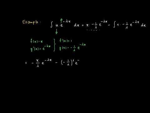 M 15 04: integration by parts - exponential distribution (probability theory)