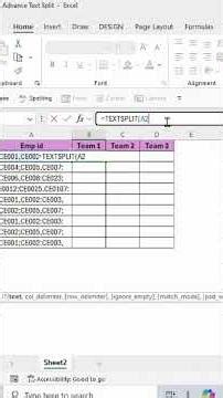 🔥Secret of TEXTSPLIT function🔥#shorts