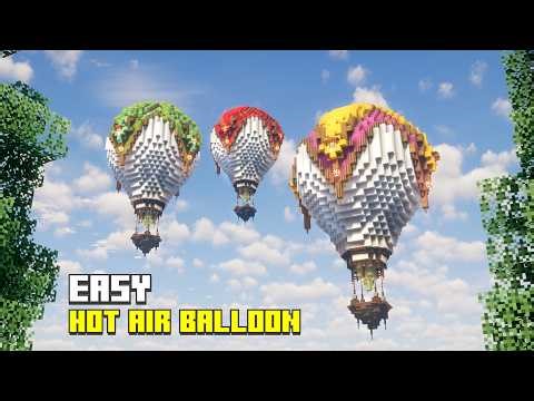 How to Build a Hot Air Balloon in Minecraft 🎈