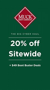 15K views · 105 reactions | Our favorite kind of haul. 量 Grab 20% off sitewide plus $49 boot buster deals (plus free shipping) now through 12/3/25! Link in bio. *Sale only valid in the US | The Original Muck Boot Company | Facebook
