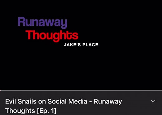 Episode 1 of Runaway Thoughts on podcast services everywhere now! Also on YouTube, link in bio! #podcast #youtube #jakesplace