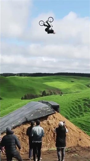 A triple flip straight from the moon to his tailbone 😬