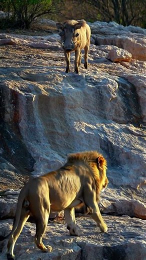 WATHOG VS 🦁 #lionking #lifeisbutadream 🤣🤣🤣