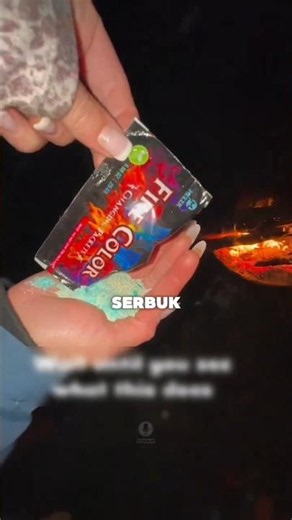 This is the magic powder that turns fire colorful! 😧