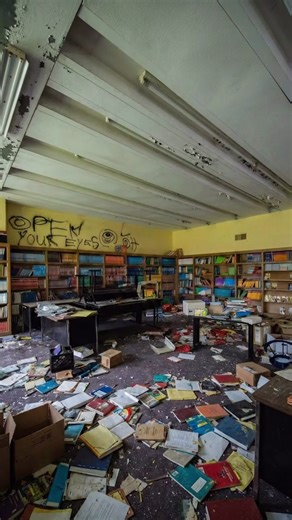 Alot.Design on Instagram: "Old School Library, New Game Room . This abandoned school library was completely transformed into a modern gaming space while preserving the original structure and character of the building. What was once filled with broken shelves and forgotten books is now a fully immersive game room featuring cinematic lighting, clean design, and a futuristic setup. This project highlights adaptive reuse, interior transformation, and creative design, showing how old educational spac