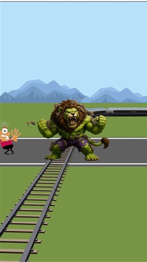 Sher wala Video | Green Colour Lion | Lion angry | Sher Ki video | Lion Cartoon