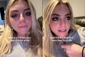 Instagram star cries over the prospect of having to get a 9-5 job