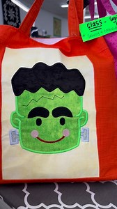 Donna shows us the new ITH embroidery and sewing class - Halloween Bags - sign up here | The Stitchery