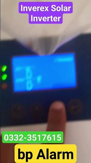How to resolve BP Alarm in solar Inverter ? #gadapsolar #nothernbypass #solarproducts #inverex