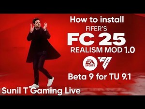 How to install FIFER'S FC 25 Realism Mod 1.0 beta 9 for TU 9.1 #fc25 #fifa #fc