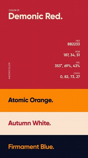 Awsmcolor | Awesome Color | What would you do with these colors? Personally, I'm thinking this palette would be awesome for creating a cool gradient background or... | Instagram