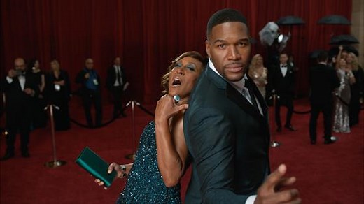 Robin Roberts & Michael Strahan - 2020 Oscars E! Glambot