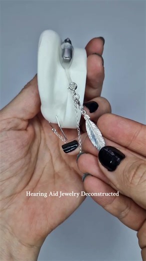 Life with a Lonely Feather 🪶 #deaf #deaftiktok #jewelry #inclusion #hearingaids