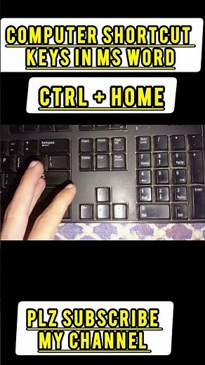 #shorts Ctrl + Home Shortcut Key in MS Word #ytshorts #shortsfeed #keyboardshortcuts #slayypoint