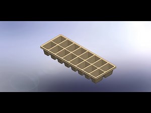 Ice Cube Tray Design in SolidWorks | Shell, Cut, Swept & Boss Features Tutorial