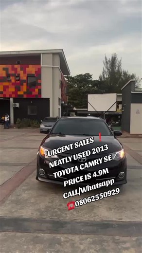 URGENT SALES ❗NEATLY USED 2013 TOYOTA CAMRY SEPRICE IS 4.9MCALL/Whatsapp ☎️08062550929