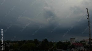 storm, hail, lightning, lightning strikes, slow motion, lightning flashes in the sky