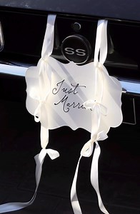 Just Married Vintage Style Car Sign - Script - Etsy Australia