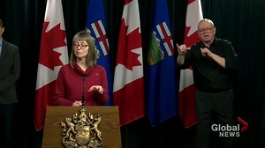 Dr. Hinshaw explains process for Alberta care centres during outbreak