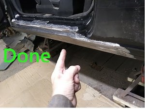 2010 Ford Focus Rocker Panel Repair Pt 5
