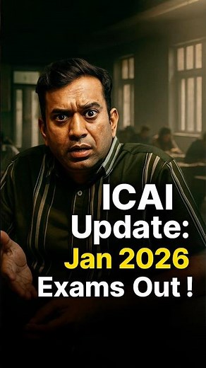 ICAI Big Update: CA Results Coming Soon & January 2026 Exam Dates Announced! 🔥 | CA Students Watch