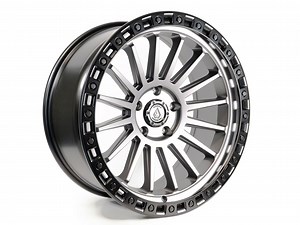 Arena Jeep Gladiator Mesa Satin Gunmetal Center with Satin Black Lip Wheel; 17x9; 0mm Offset A101179075P00005 (20-26 Jeep Gladiator JT) - Free Shipping